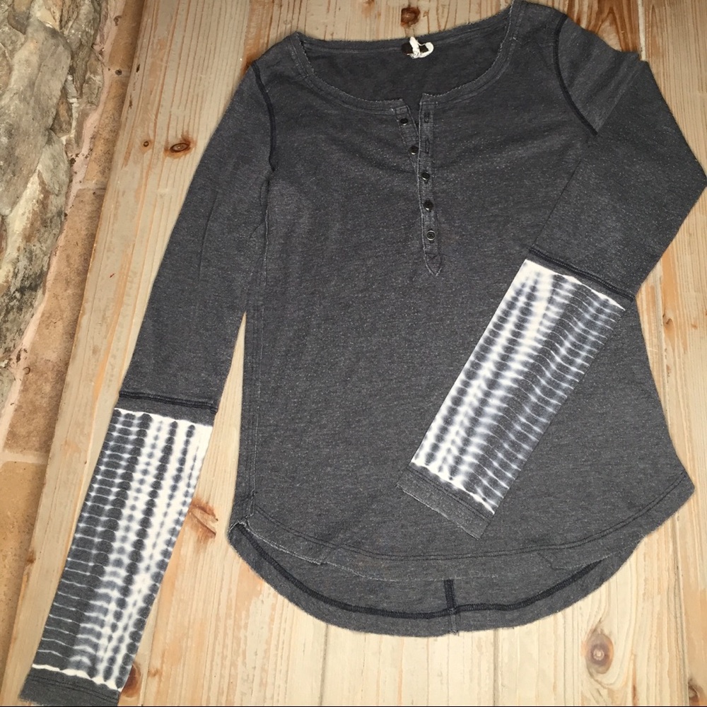 Free People distressed long sleeve